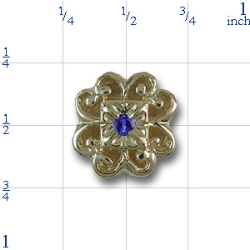 ale1038 Sapphire Bracelet Slide 